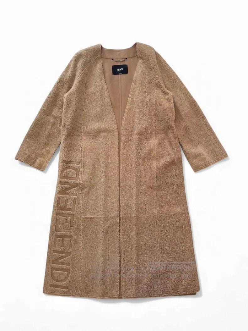 Fendi Fur and leather integrated coat reversible