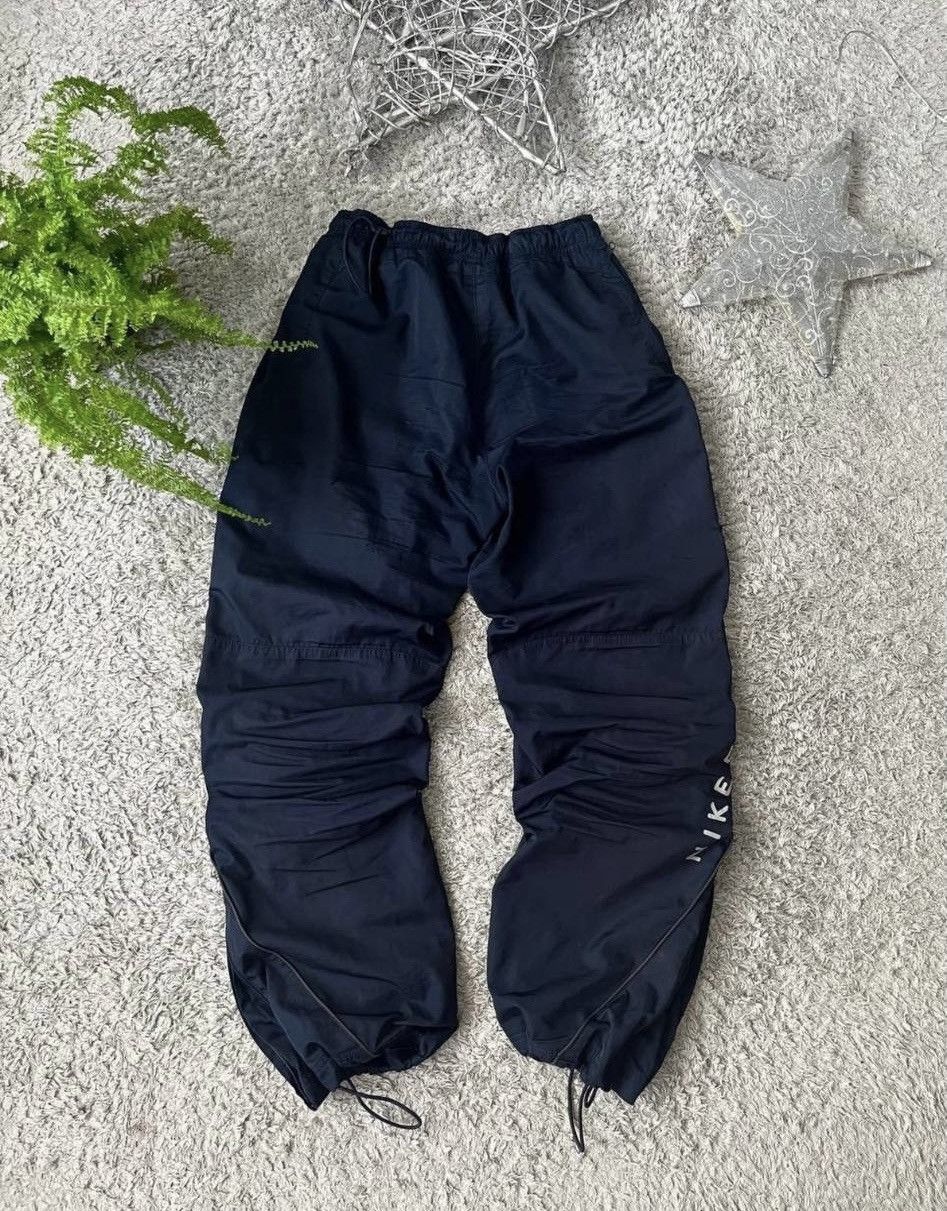 Nike 00s Nike Shox Vintage Drill Big Logo Nylon Pants Rare Size US 32 / EU 48 - 3 Thumbnail