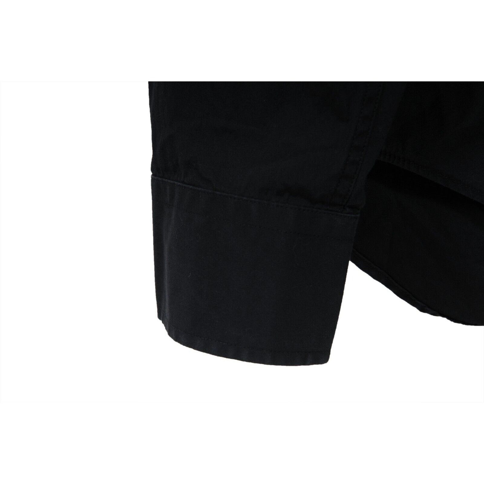 Burberry Burberry Brit Button Down Shirt Black Stretch Cotton - 02447 Size US M / EU 48-50 / 2 - 6 Thumbnail