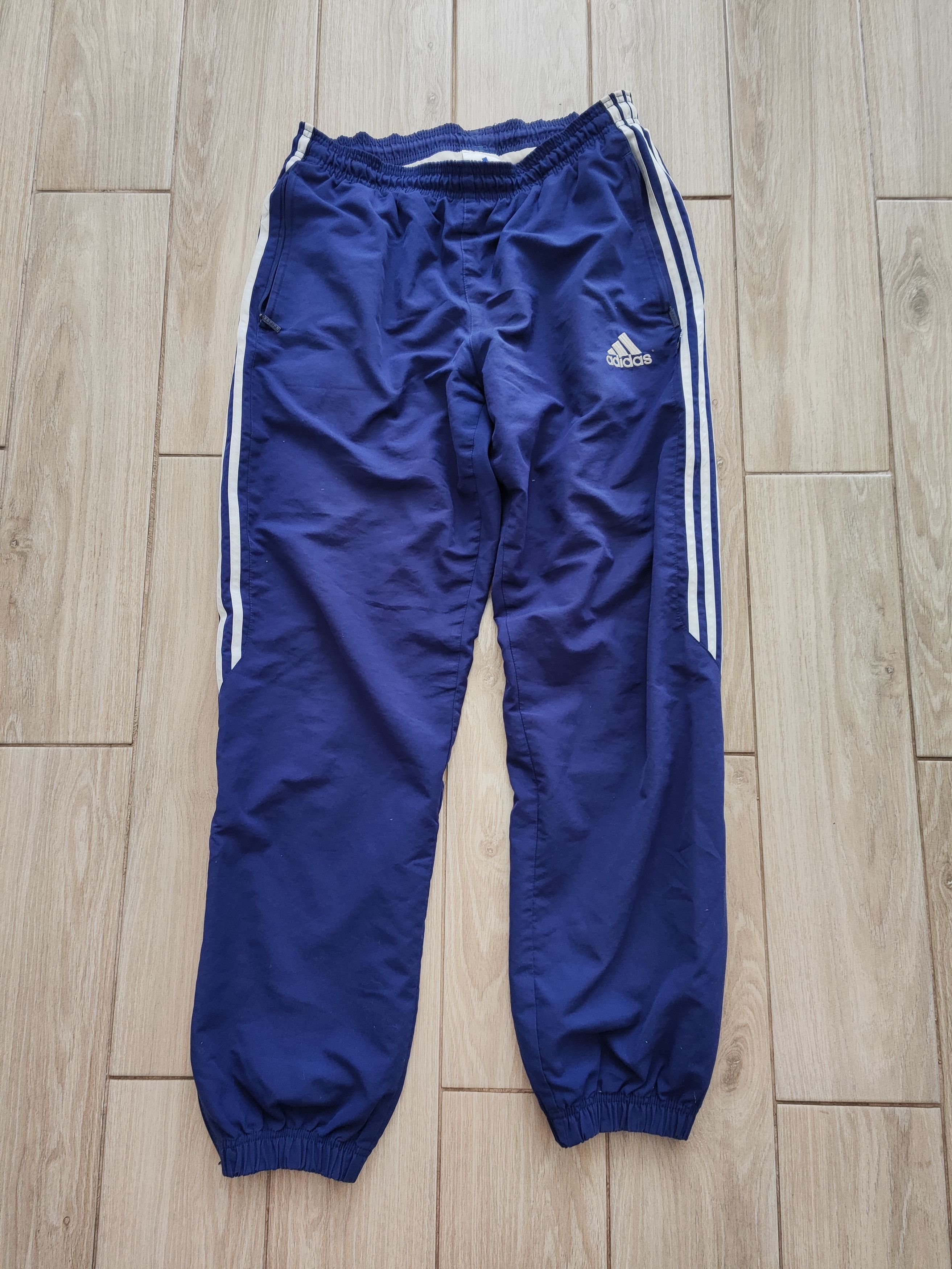 Adidas × Vintage Adidas Track Pants 90s – Navy – Made in Taiwan Size US 32 / EU 48 - 1 Thumbnail
