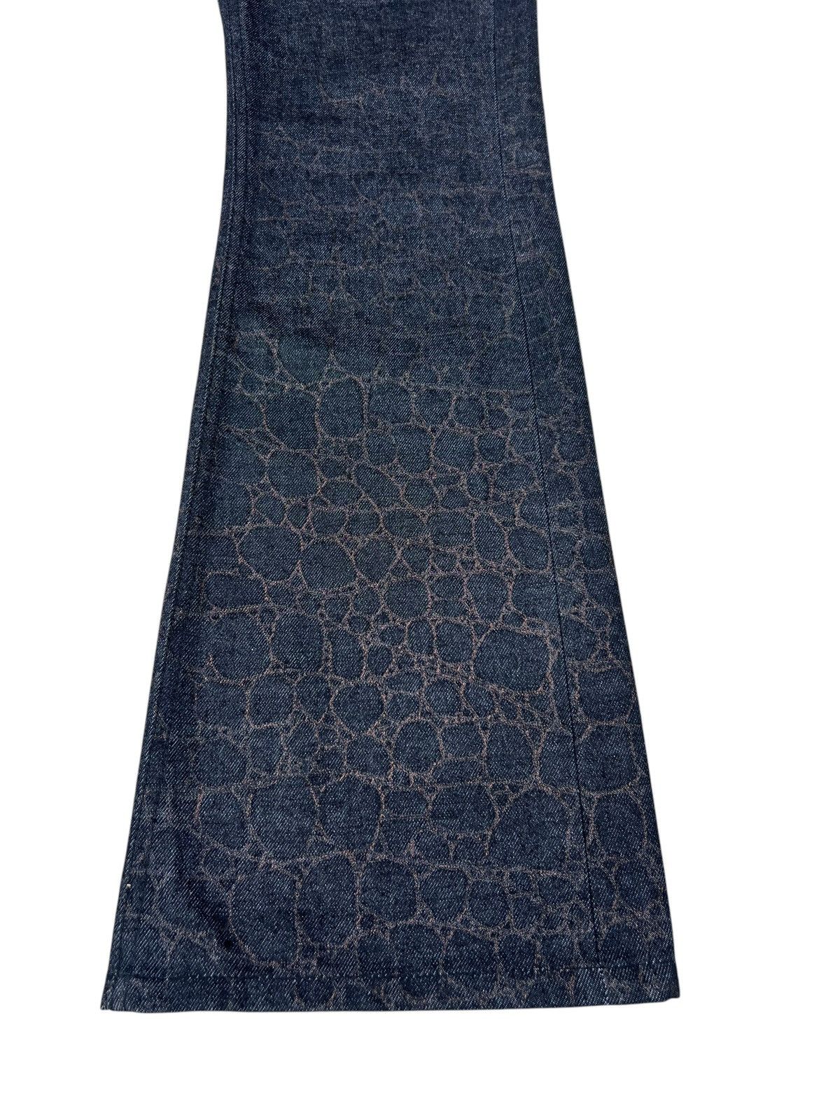 Vintage Super Flare D.K.F. Made in Japan Printed Denim Jeans Size US 30 / EU 46 - 12 Thumbnail