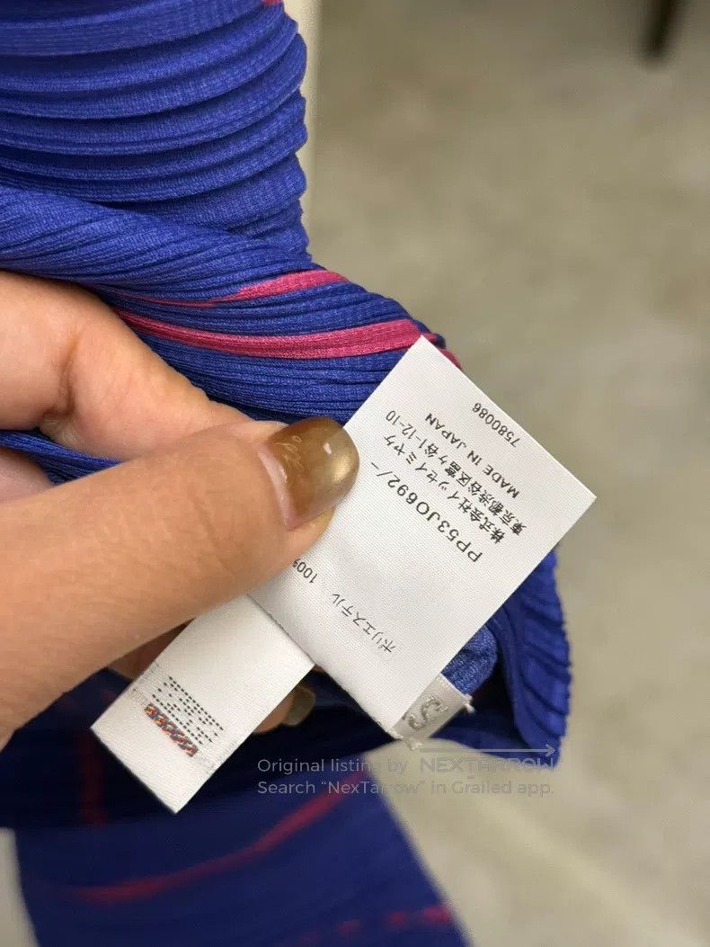 Issey Miyake Issey Miyake Horizontal Striped Blue Cardigan Coat Size L / US 10 / IT 46 - 5 Thumbnail
