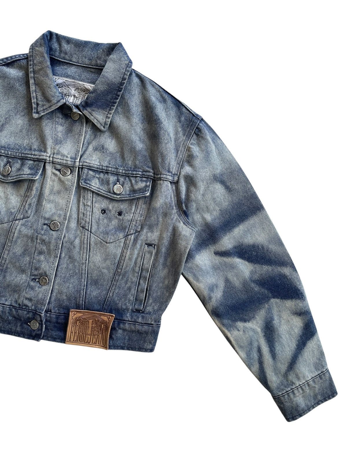 Ferre Ferre Jeans Acid Wash Denim Jacket Size XS / US 0-2 / IT 36-38 - 8 Thumbnail
