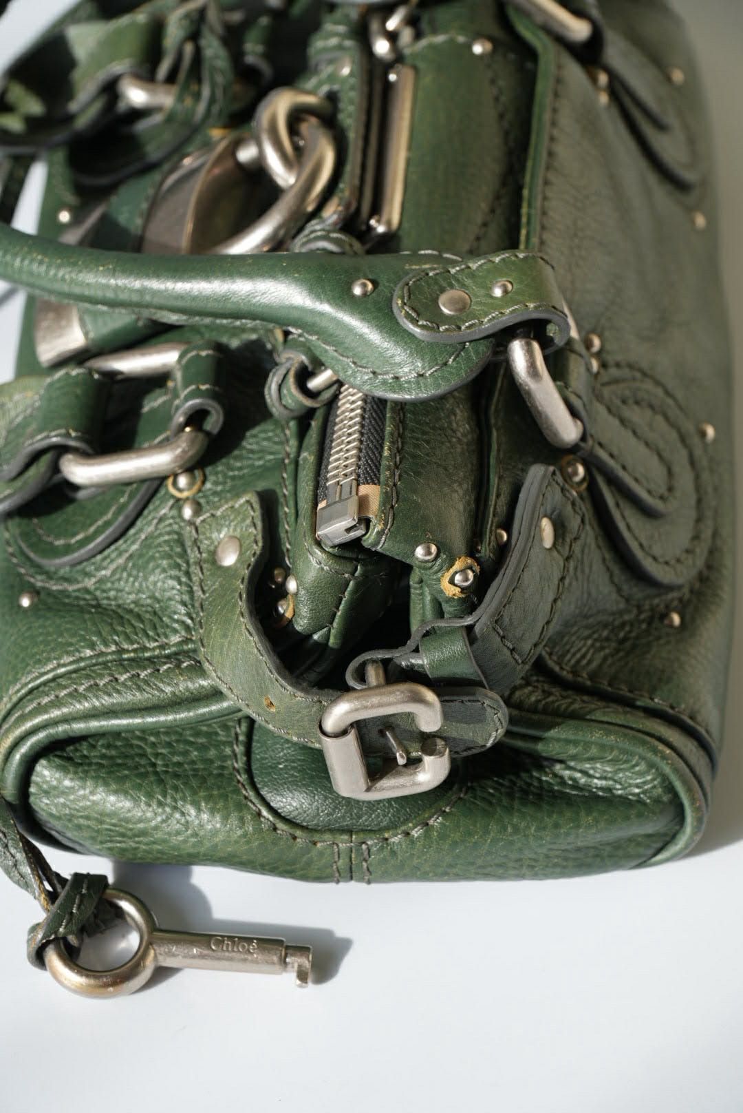 Chloe Chloé Green Leather Paddington Mini Satchel Size ONE SIZE - 7 Thumbnail