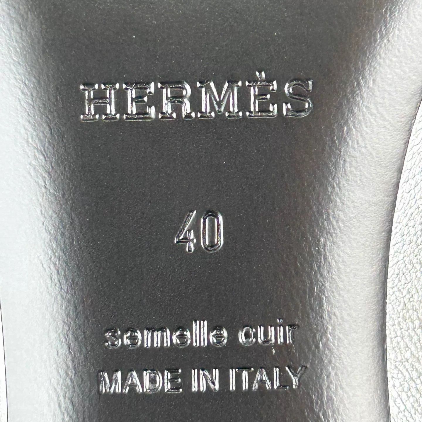 Hermes HERMES Silver Mary Jane Shoes Size 40 Size US 9.5 / IT 39.5 - 7 Thumbnail