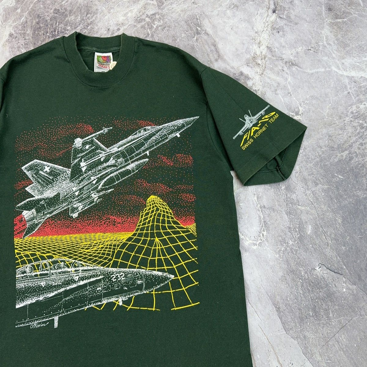 Arts & Science × Vintage Vintage Super Hornet F/A - 18 T shirt USA Military 90s Size US M / EU 48-50 / 2 - 13 Thumbnail
