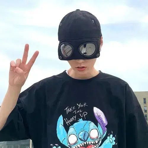 Electric Visual Adjustable Aviator Hat with Glasses Bonnet Summer Size ONE SIZE - 3 Thumbnail