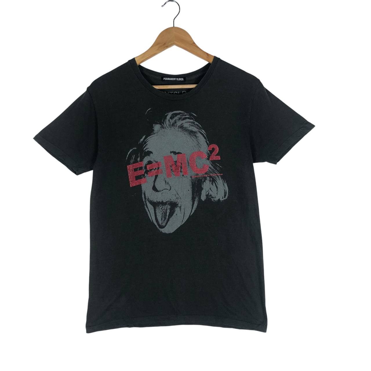 Japanese Brand Vintage " E=MC " Albert Einstein Permanent Slider T-shirt Size US S / EU 44-46 / 1 - 1 Thumbnail