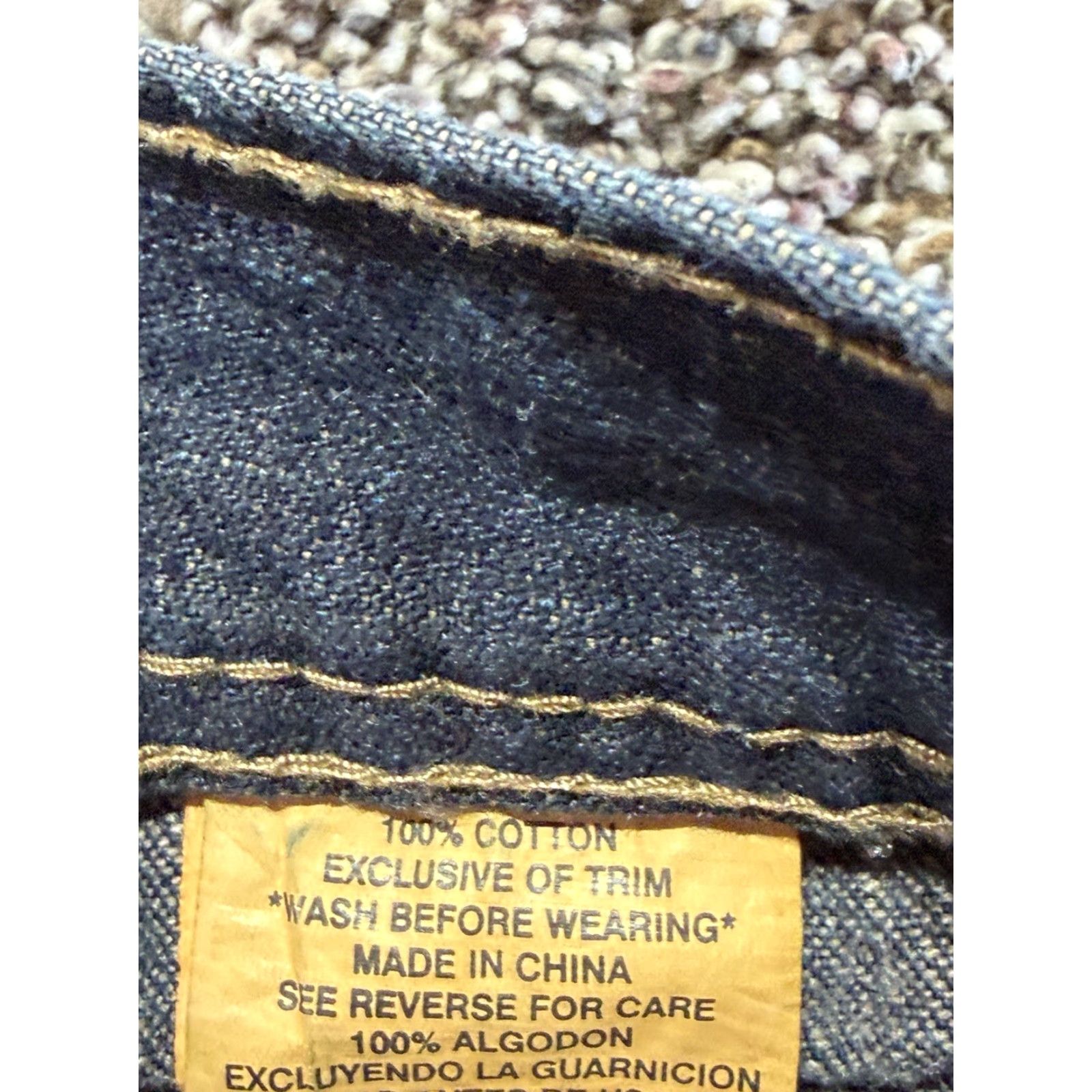 Airwalk VINTAGE AIRWALK Jeans Men 36X32 Blue Denim Cotton 5-Pocket Straight Bootcut Size US 36 / EU 52 - 5 Thumbnail