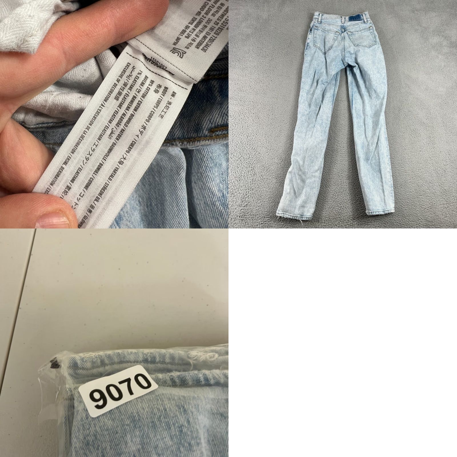 Abercrombie & Fitch Abercrombie & Fitch Jeans Women 0 25 Blue 90s Straight High Rise Denim Vintage No 5-Pocket Womens Wide Range of Seasons Size 25" / US 0 / IT 36 - 8 Thumbnail