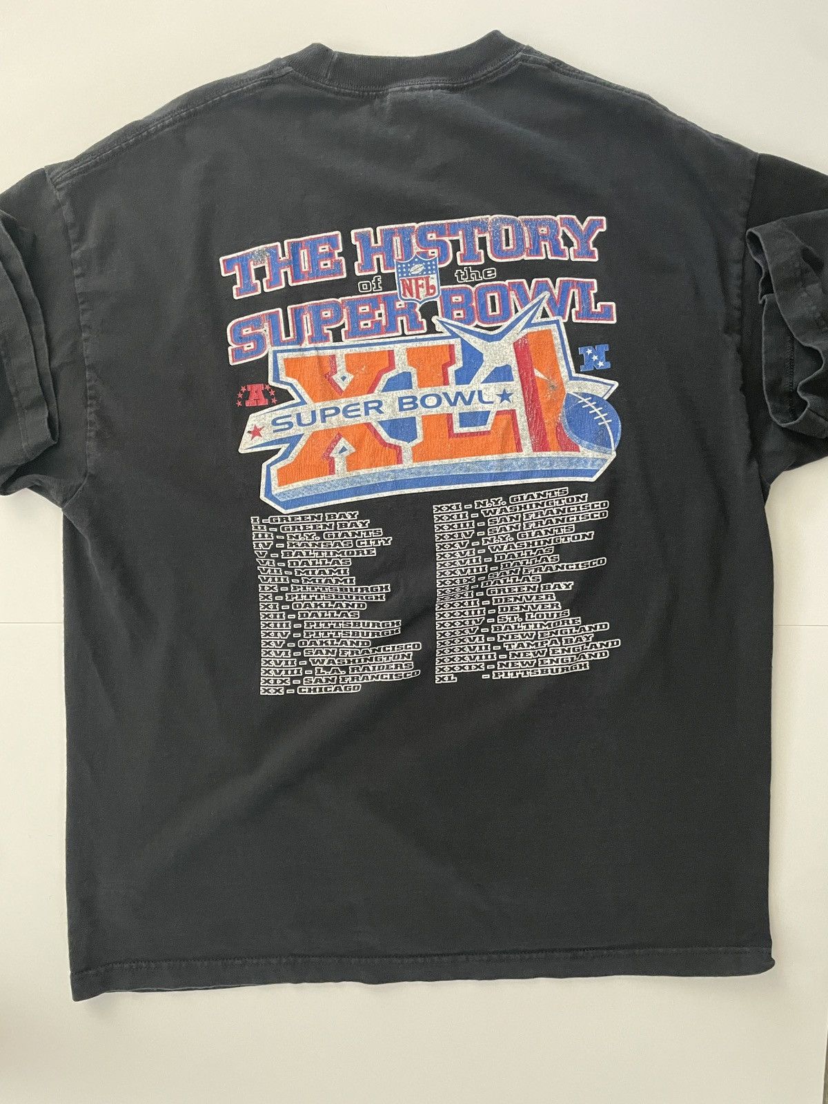 NFL × Vintage Vintage NFL Super Bowl XLI History T-Shirt Size US XL / EU 56 / 4 - 3 Thumbnail