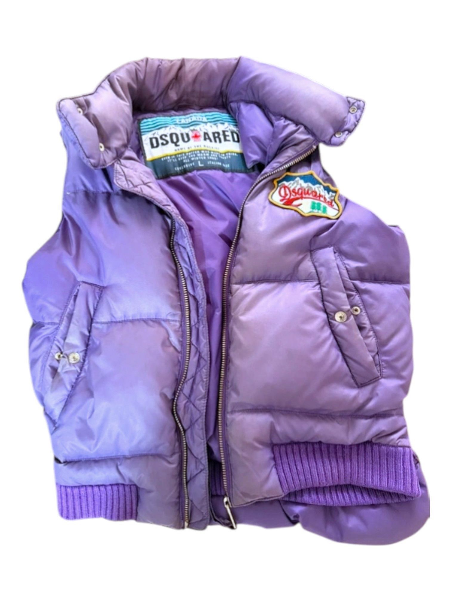 Dsquared2 Dsquared² “Home of the Rockies” Purple Down Vest Size US L / EU 52-54 / 3 - 1 Thumbnail