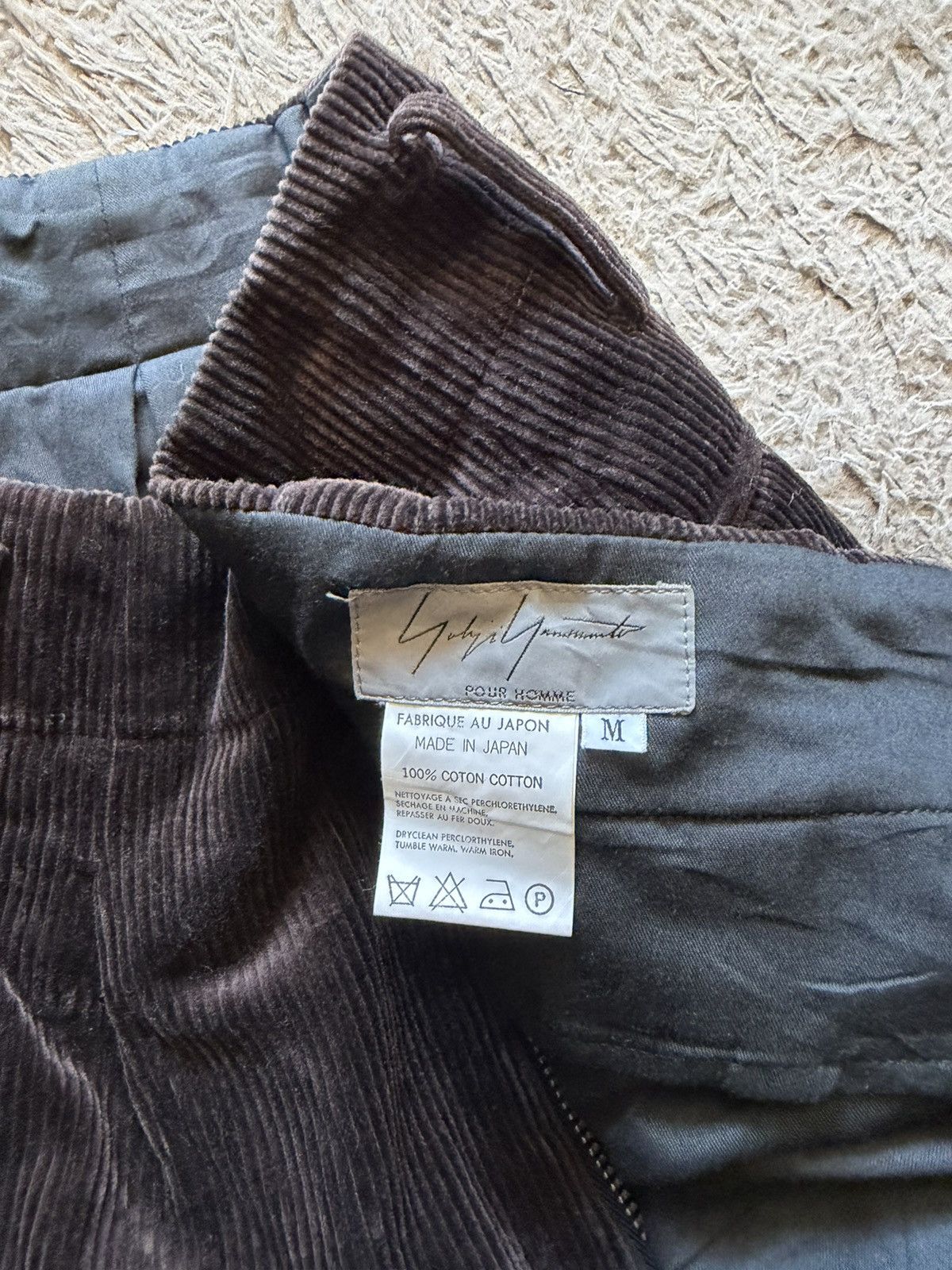 Yohji Yamamoto Yohji Yamamoto Pour Homme - Wide Corduroy Pants from AW 1996 Size US 32 / EU 48 - 7 Thumbnail