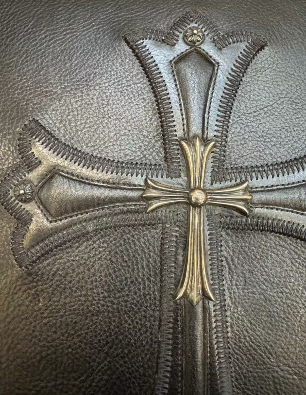 Chrome Hearts Huge leather and silver cross photo book album Size ONE SIZE - 5 Thumbnail