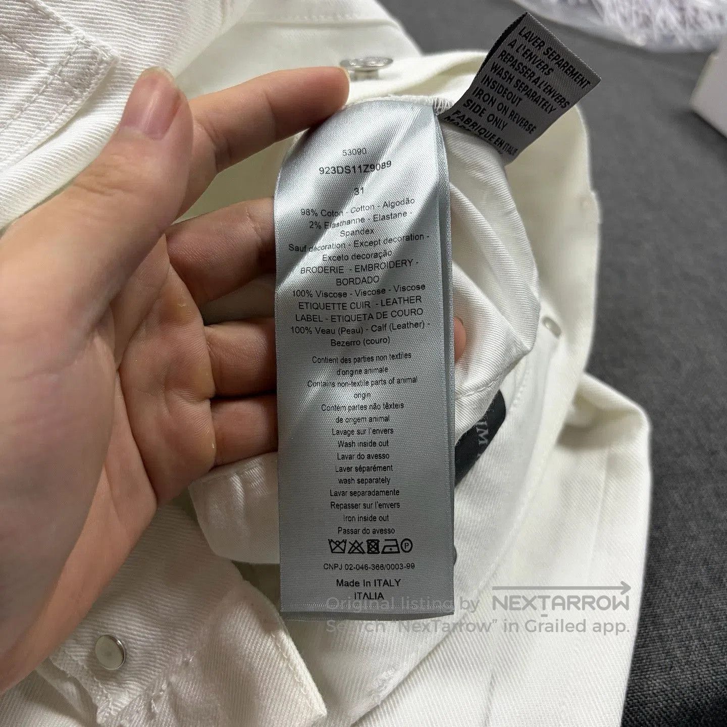 Dior Dior x KAWS Bee Embroidered Jeans Size 31. Size US 31 - 4 Thumbnail
