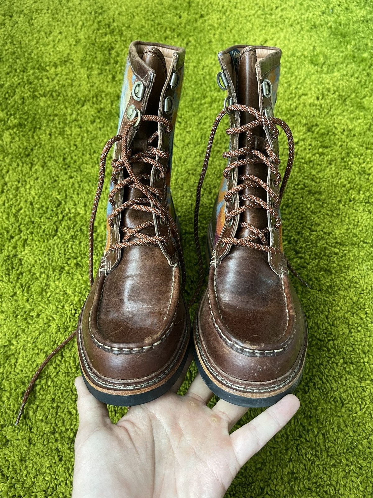 Clarks × Genuine Leather × Pendleton Pendleton x Clarks wool plaid + real leather boots Size US 7.5 / IT 37.5 - 4 Thumbnail
