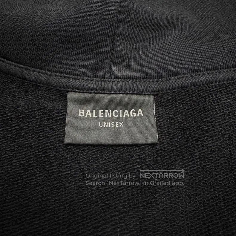 Balenciaga Balenciaga Distressed Hoodie Sweatshirt. Size US XS / EU 42 / 0 - 2 Thumbnail