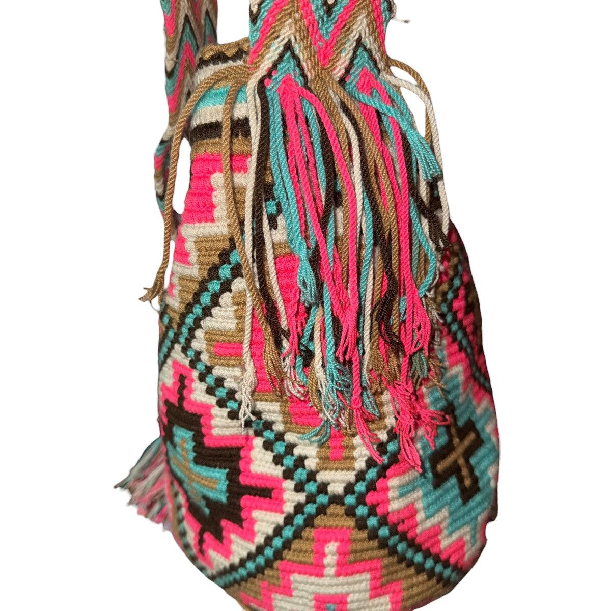 Other Multicolor handmade Colombian Wayuu Mochila bucket bag Size ONE SIZE - 4 Thumbnail