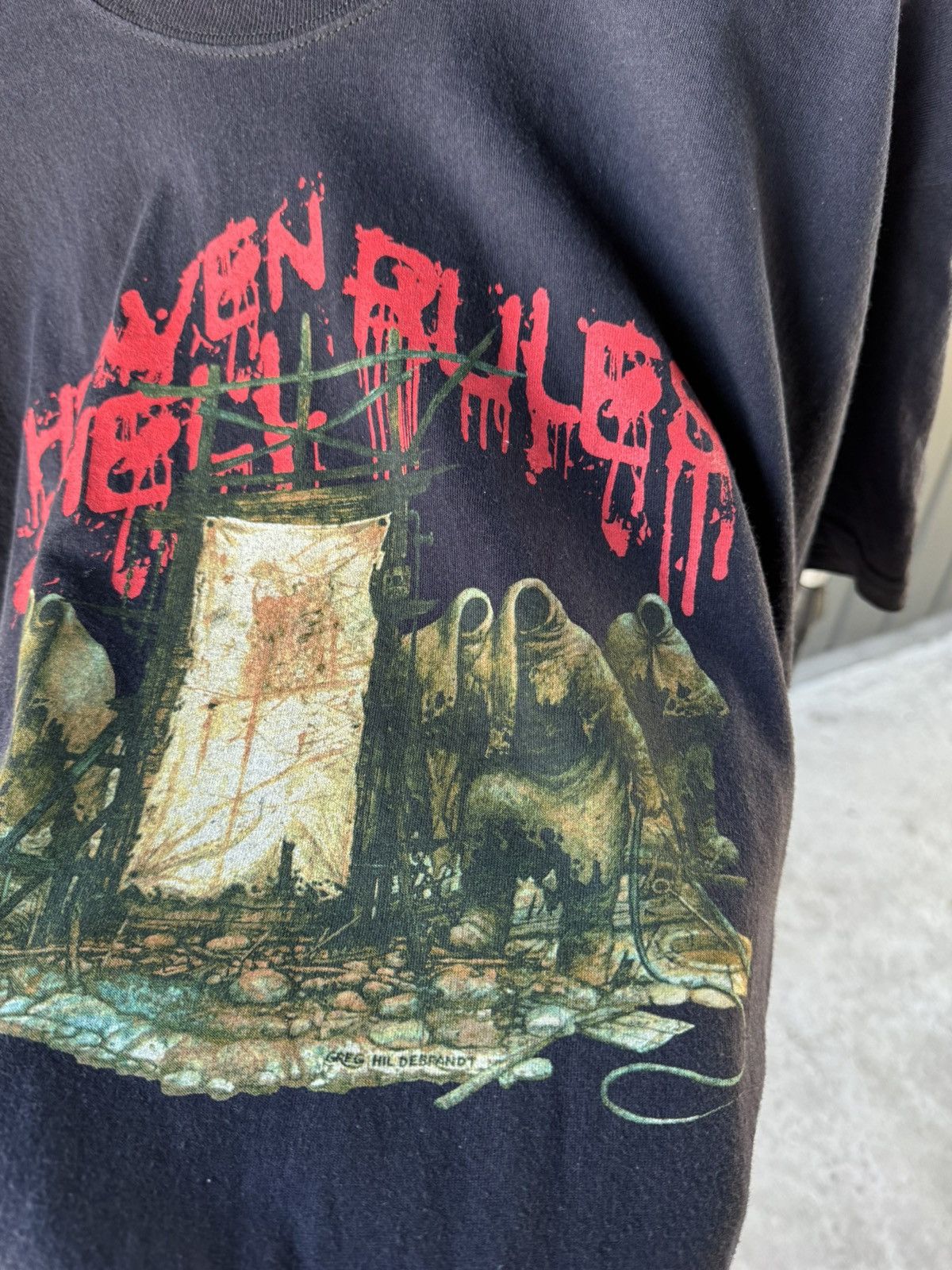 Band Tees × Vintage Vintage 2007 Heaven Hell Tour T Shirt Ozzy Y2K Tee Size US XL / EU 56 / 4 - 6 Thumbnail