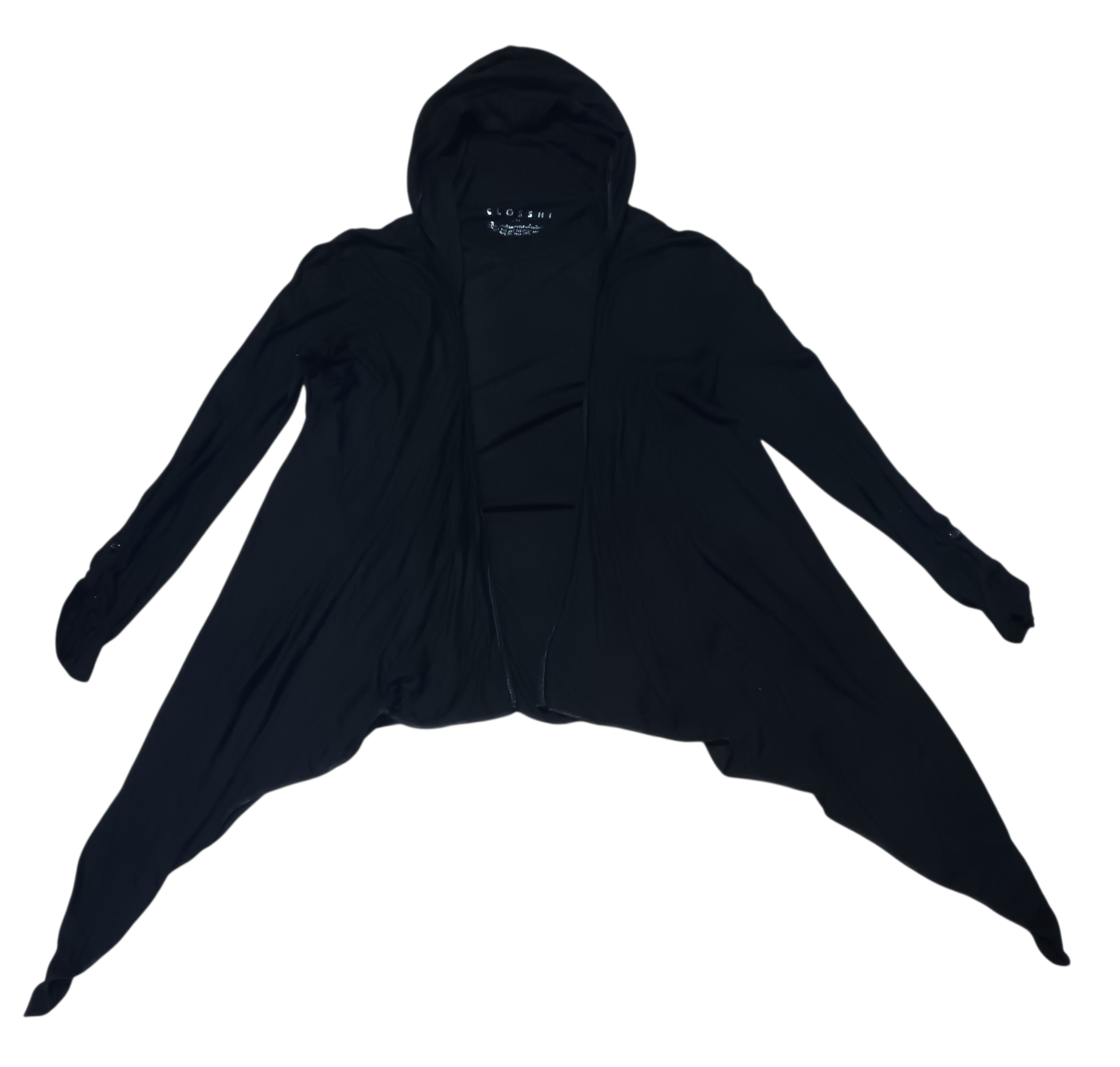 Japanese Brand CLOSSHI ASYMMETRICAL PUNK STYLE HOODED CARDIGAN Size M / US 6-8 / IT 42-44 - 7 Thumbnail