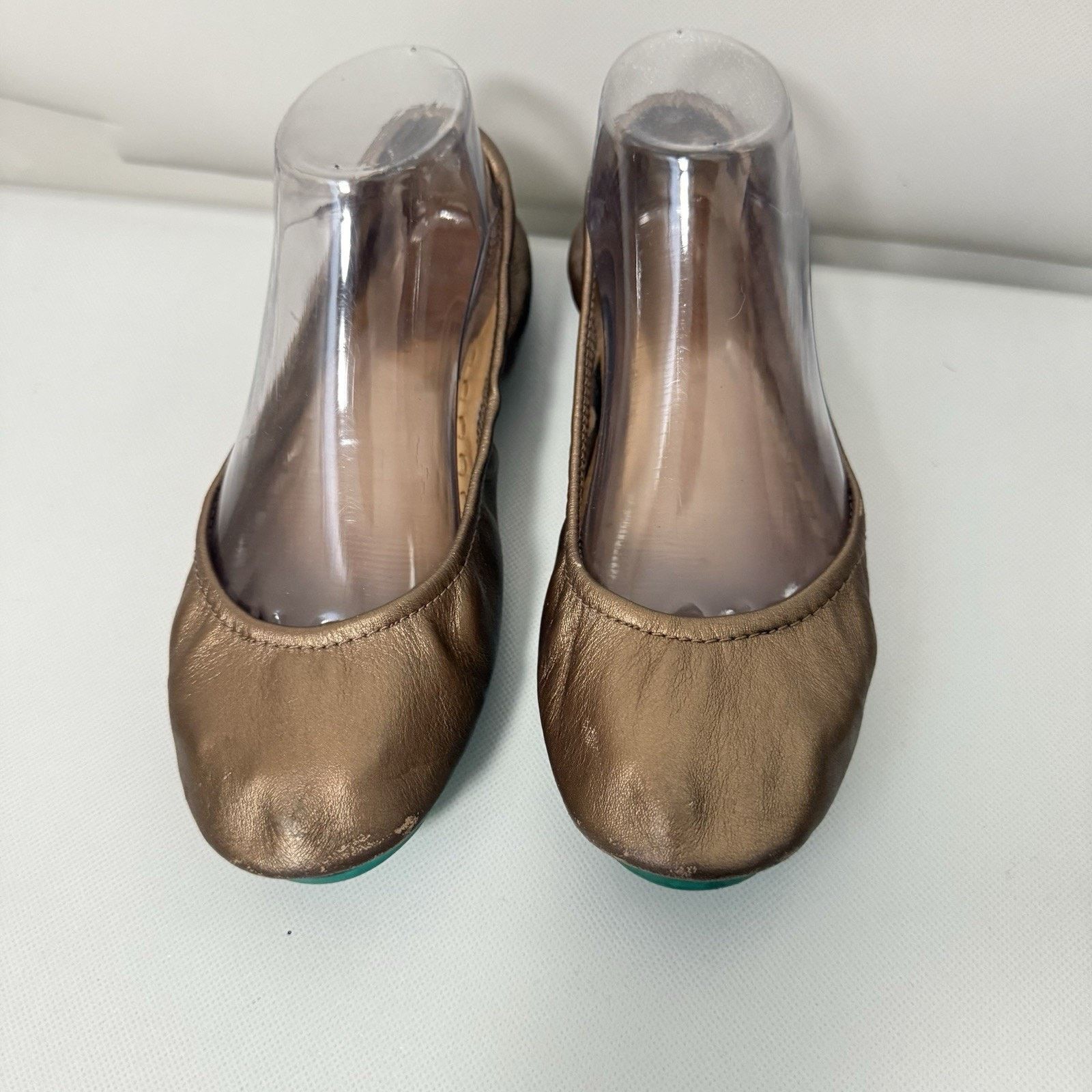 Other Tieks By Gavrieli Metallic Rose Bronze Italian Leather Flats Size US 8 / IT 38 - 2 Thumbnail