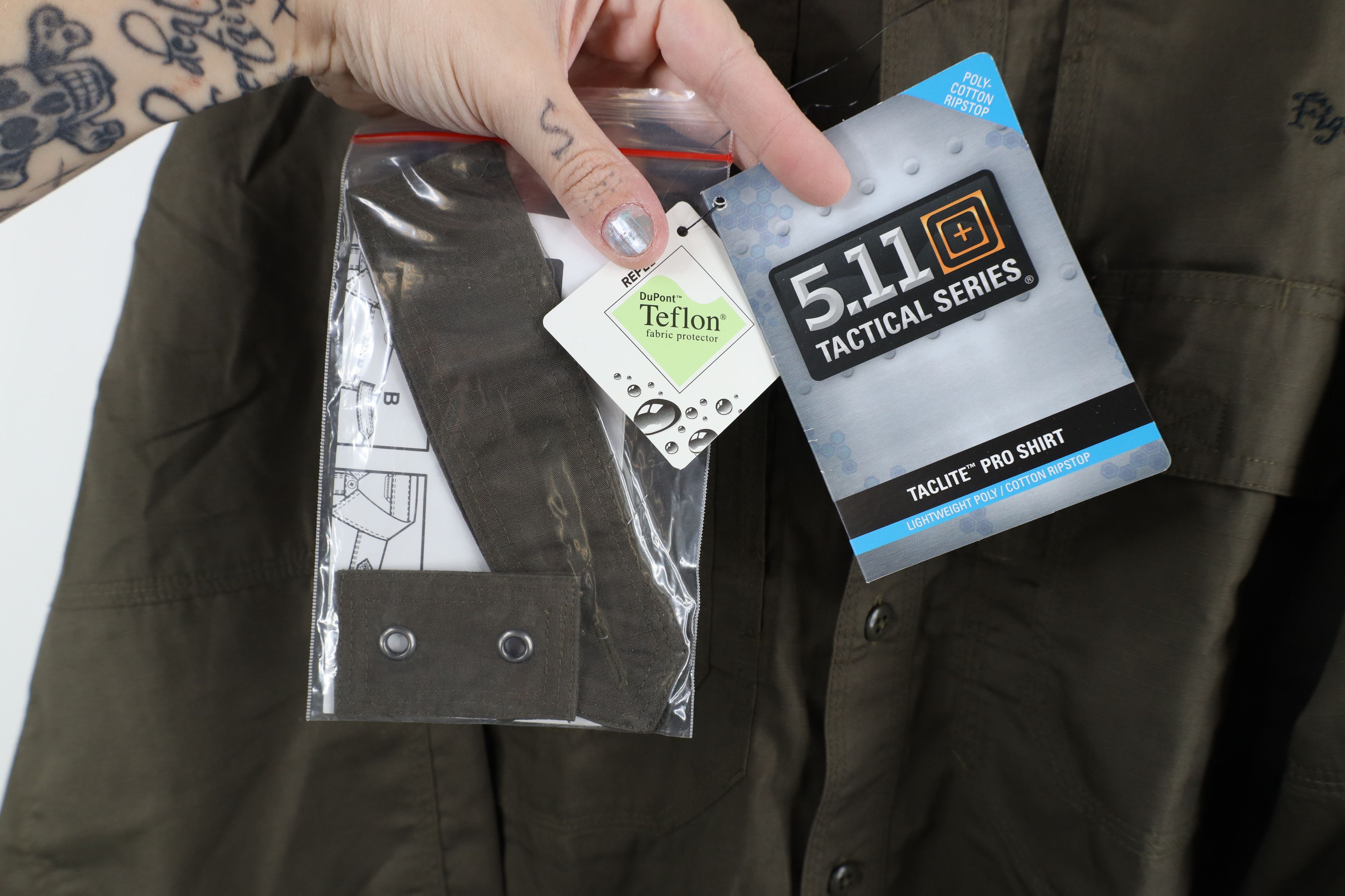 Vintage New 5.11 Tactical Series Ripstop Uniform Button Shirt Green Size US M / EU 48-50 / 2 - 6 Thumbnail