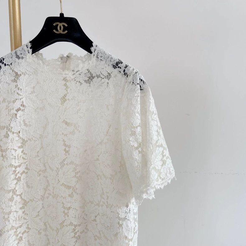 Valentino Valentino White lace dress Size S / US 4 / IT 40 - 3 Thumbnail