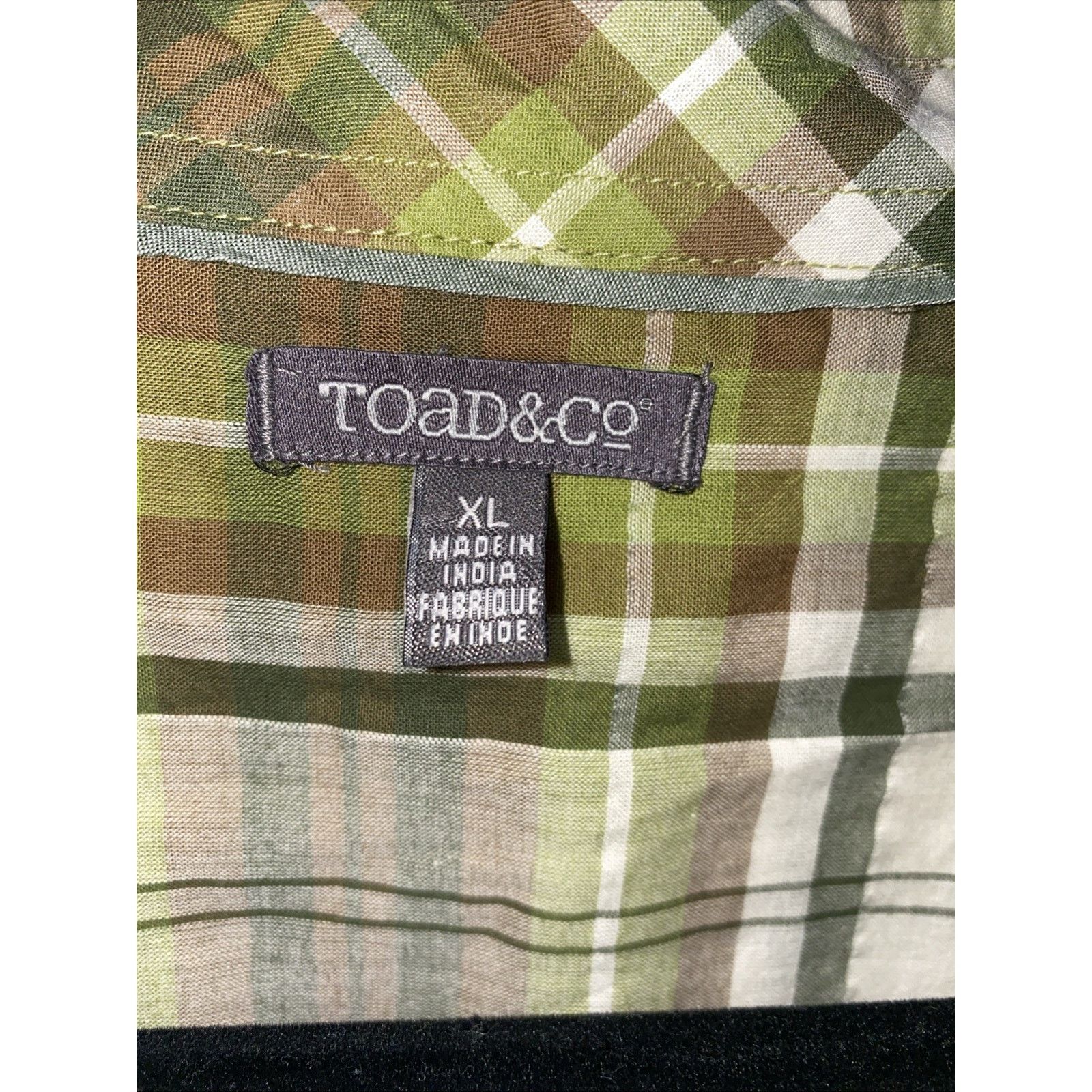 Toad&Co Toad & Co Men XL Iguana Green Plaid Cuba Libre L/S Shirt NWT Size US XL / EU 56 / 4 - 5 Thumbnail