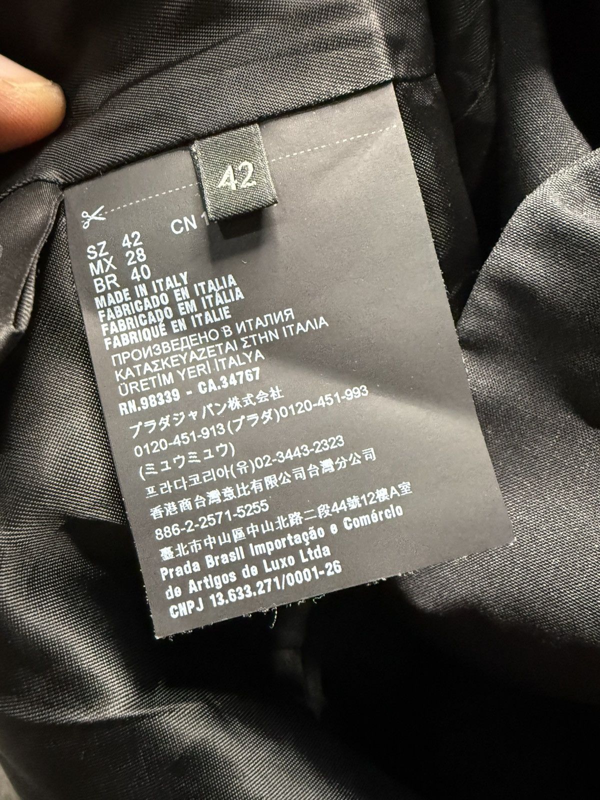 Prada Prada By Raf Simons S/S 21 Peak Lapel Blazer Size M / US 6-8 / IT 42-44 - 8 Thumbnail