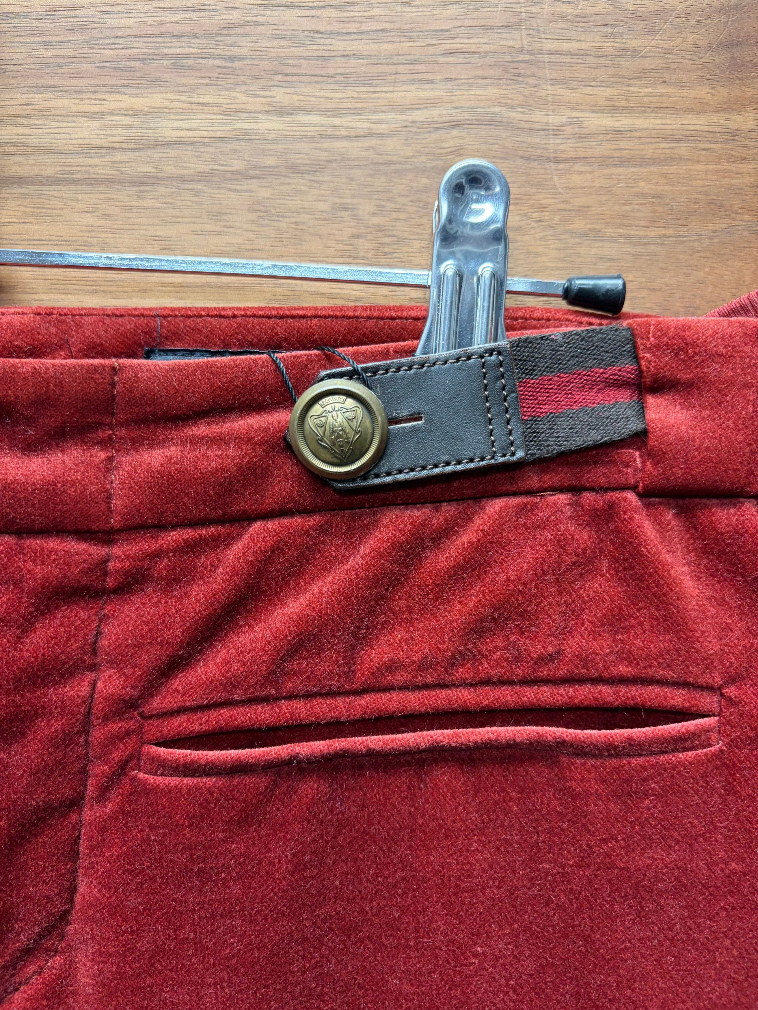 Gucci AW2008 Gucci by Frida Giannini Low Rise Velvet Flared Leg Pants Size 25" / US 0 / IT 36 - 2 Thumbnail