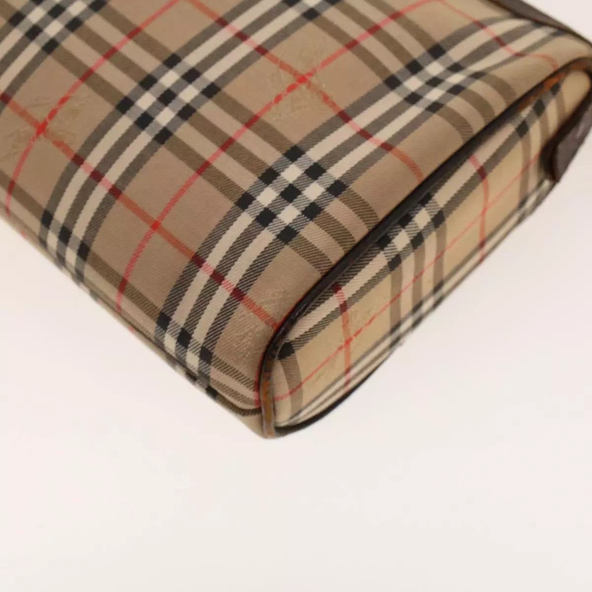 Burberry Burberrys Nova Check Clutch Bag Nylon Beige Auth Size ONE SIZE - 9 Thumbnail