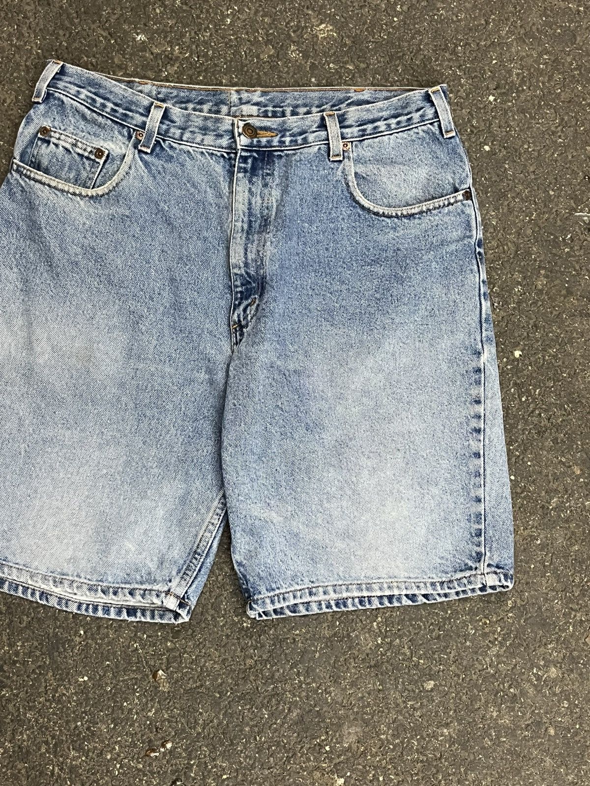 Vintage Jorts y2k baggy fit light wash streetwear hype rare hip hop Size US 32 / EU 48 - 7 Thumbnail