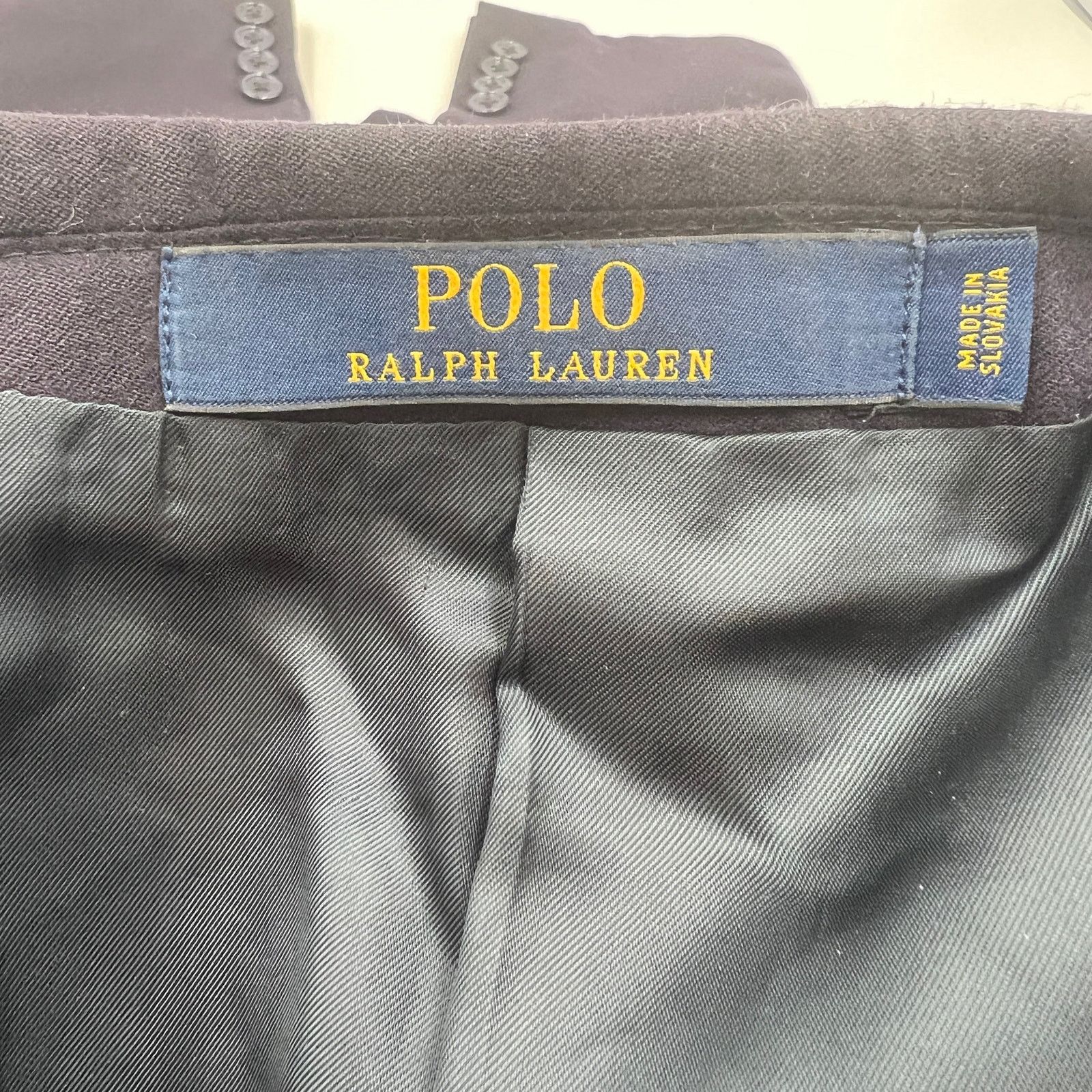 Polo Ralph Lauren Polo Ralph Lauren Wool Navy Blazer With Elbow Patches Size 42R - 3 Thumbnail