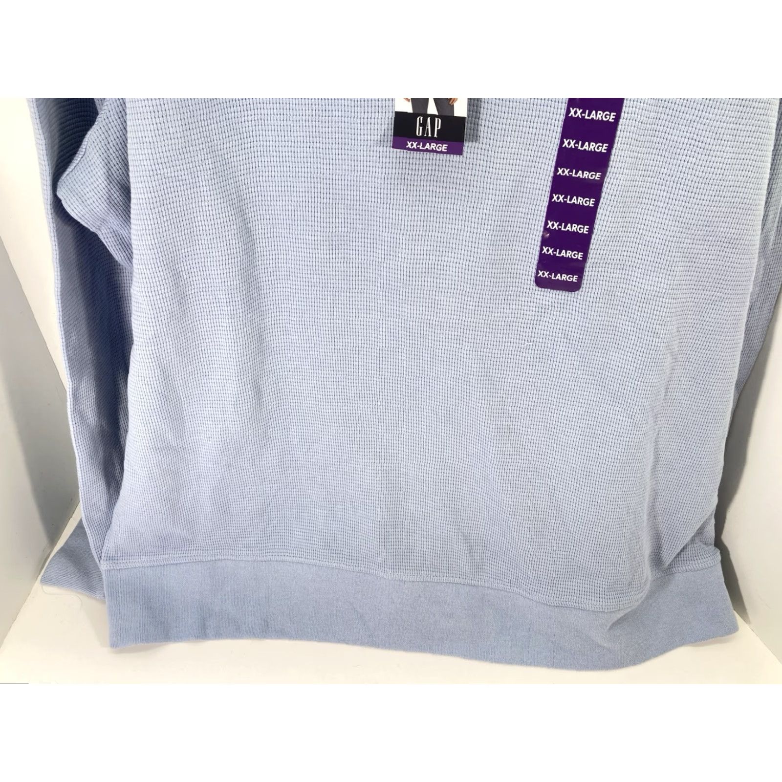 Gap VINTAGE Gap Waffle Henley Hoodie Shirt Men 2XL Blue Long Sleeve Pullover Casual NWT Size US XXL / EU 58 / 5 - 3 Thumbnail