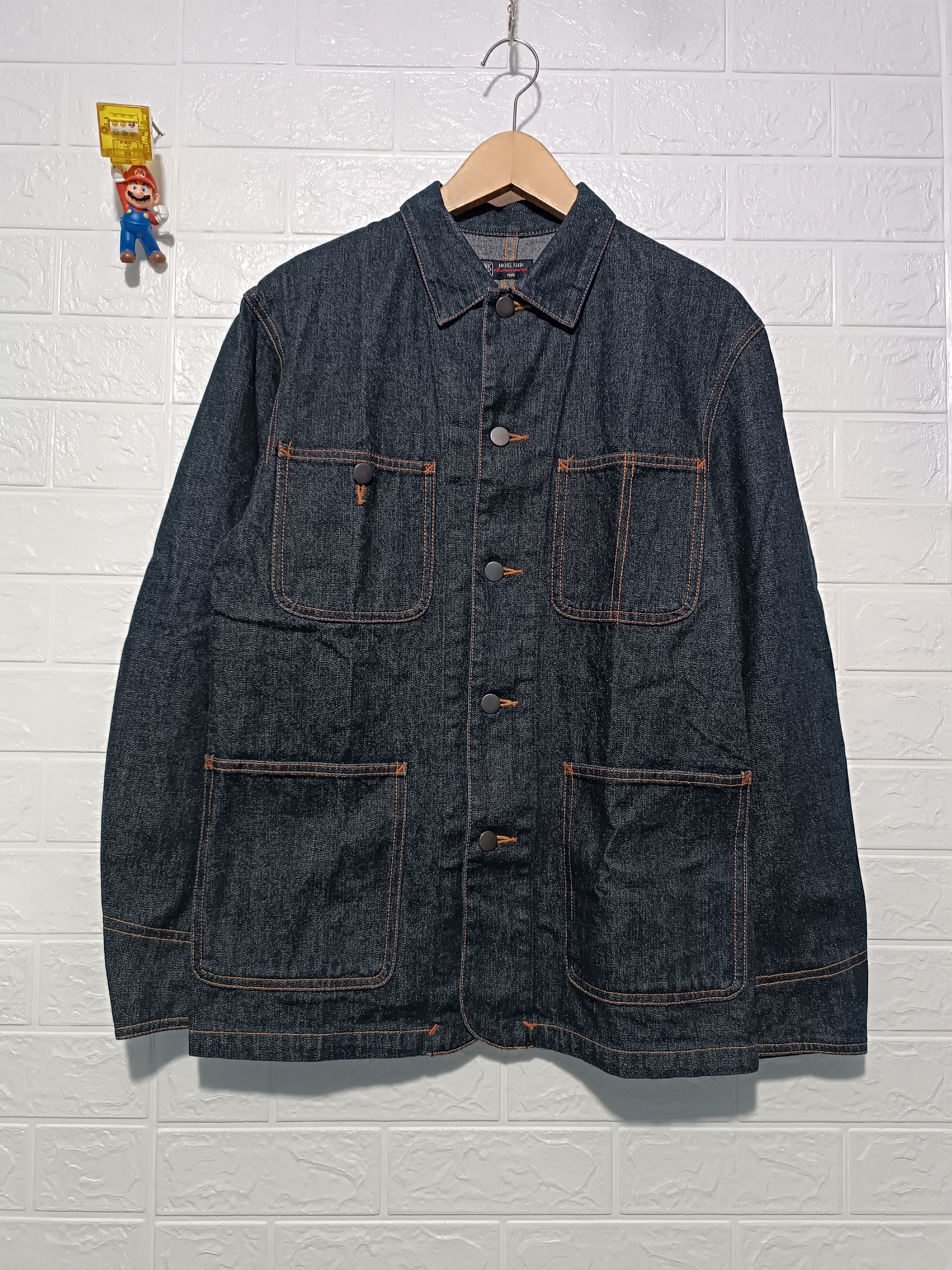 Japanese Brand Japanese Dry Indigo Denim Chore Jacket Size US M / EU 48-50 / 2 - 1 Thumbnail