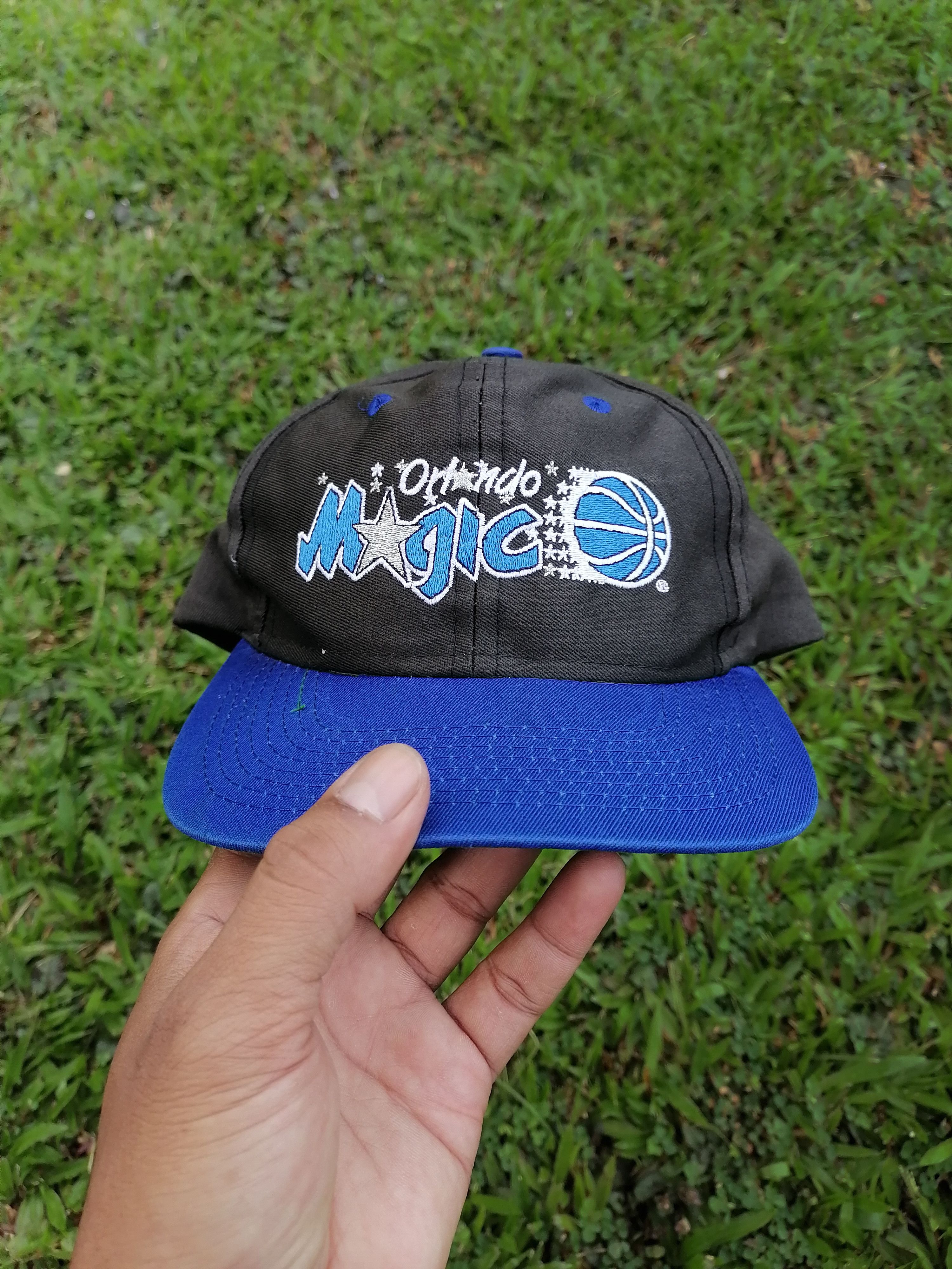 NBA × Sports Specialties × Vintage Vintage 90s NBA Magic Orlando Blockhead Caps Size ONE SIZE - 2 Thumbnail