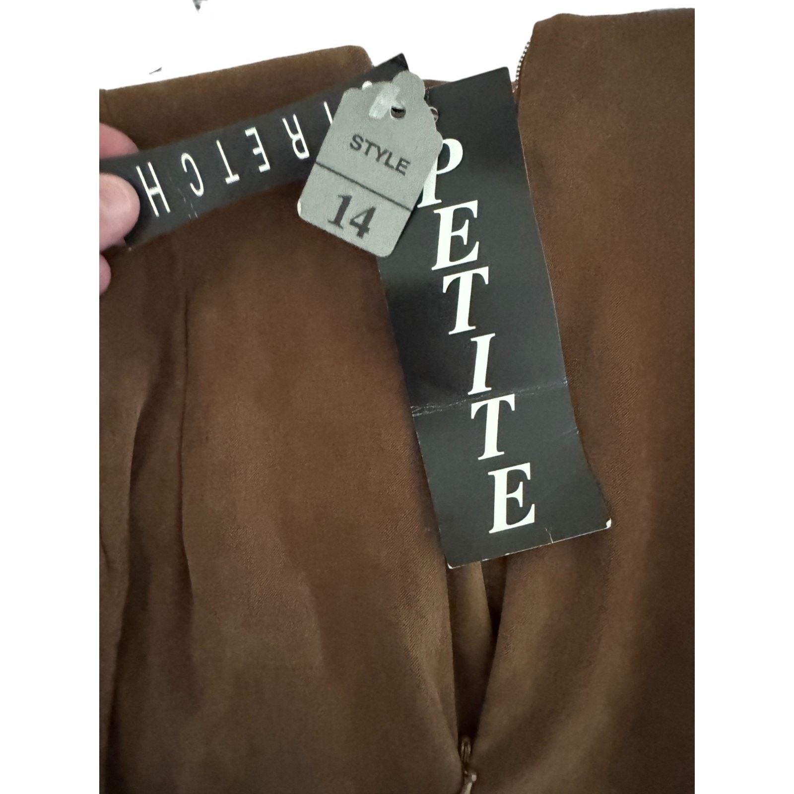 Other Vintage W.L. Sportswear Petites Brown Stretch Pants Size 14 Size 36" / US 14 / IT 50 - 14 Thumbnail