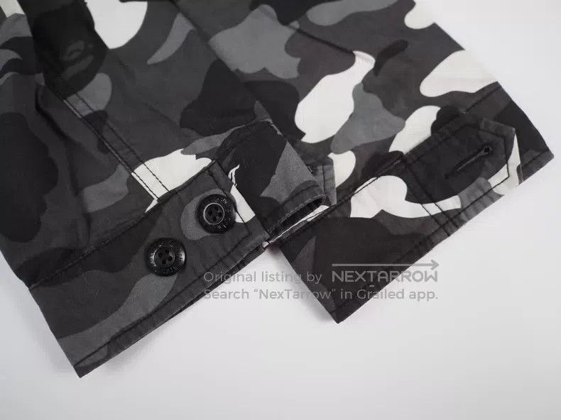 Bape BAPE Grey Camouflage Work Pocket Shirt Size US M / EU 48-50 / 2 - 7 Thumbnail