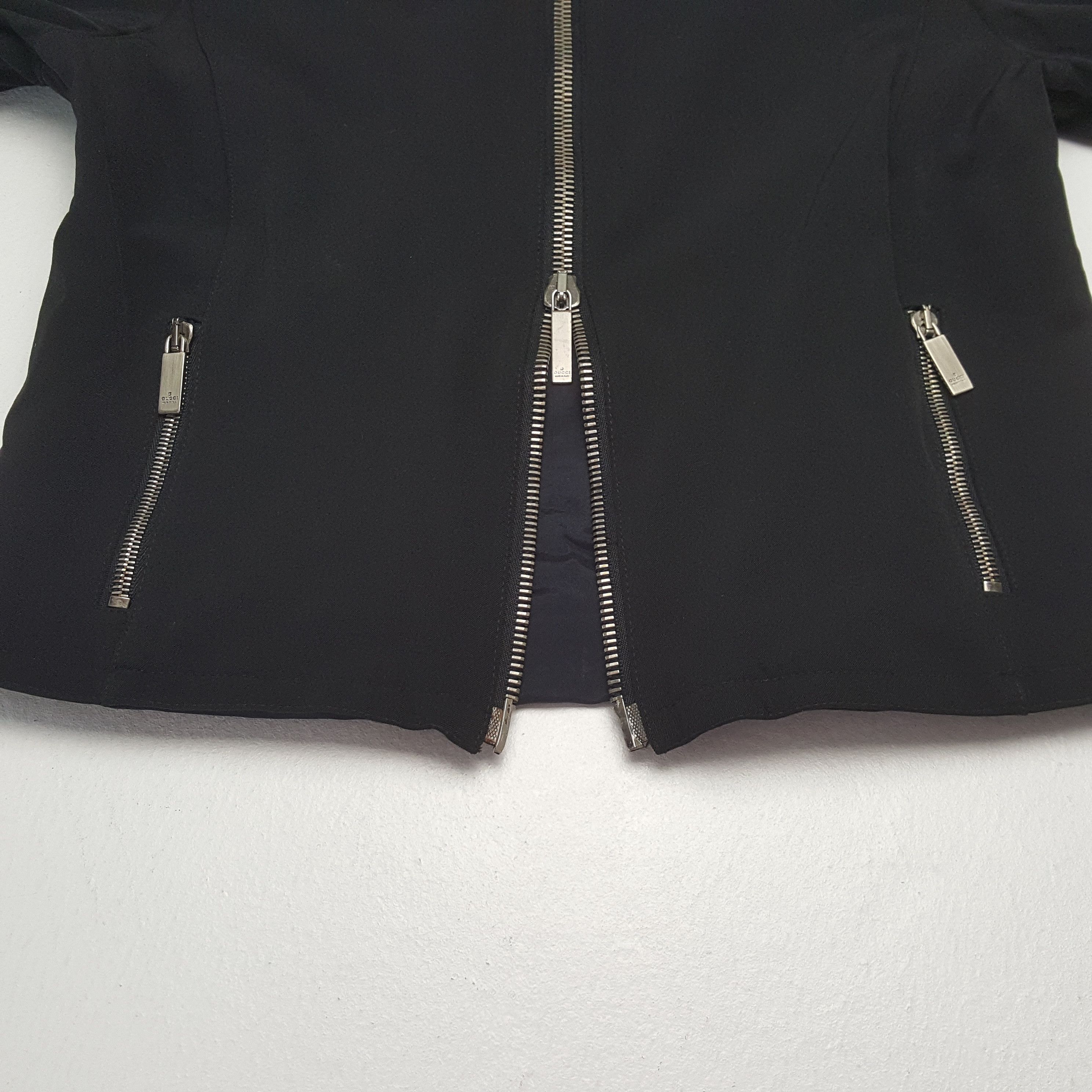 Gucci Vintage Gucci Luxury Fashion Brand Black Jacket C313N25 Size XS / US 0-2 / IT 36-38 - 7 Thumbnail
