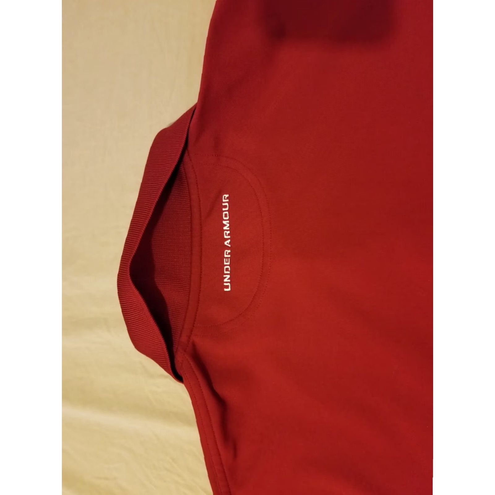 Under Armour Under Armour Polo Shirt L Mens Burgundy Red Golf Athletic Shirt Size US L / EU 52-54 / 3 - 6 Thumbnail