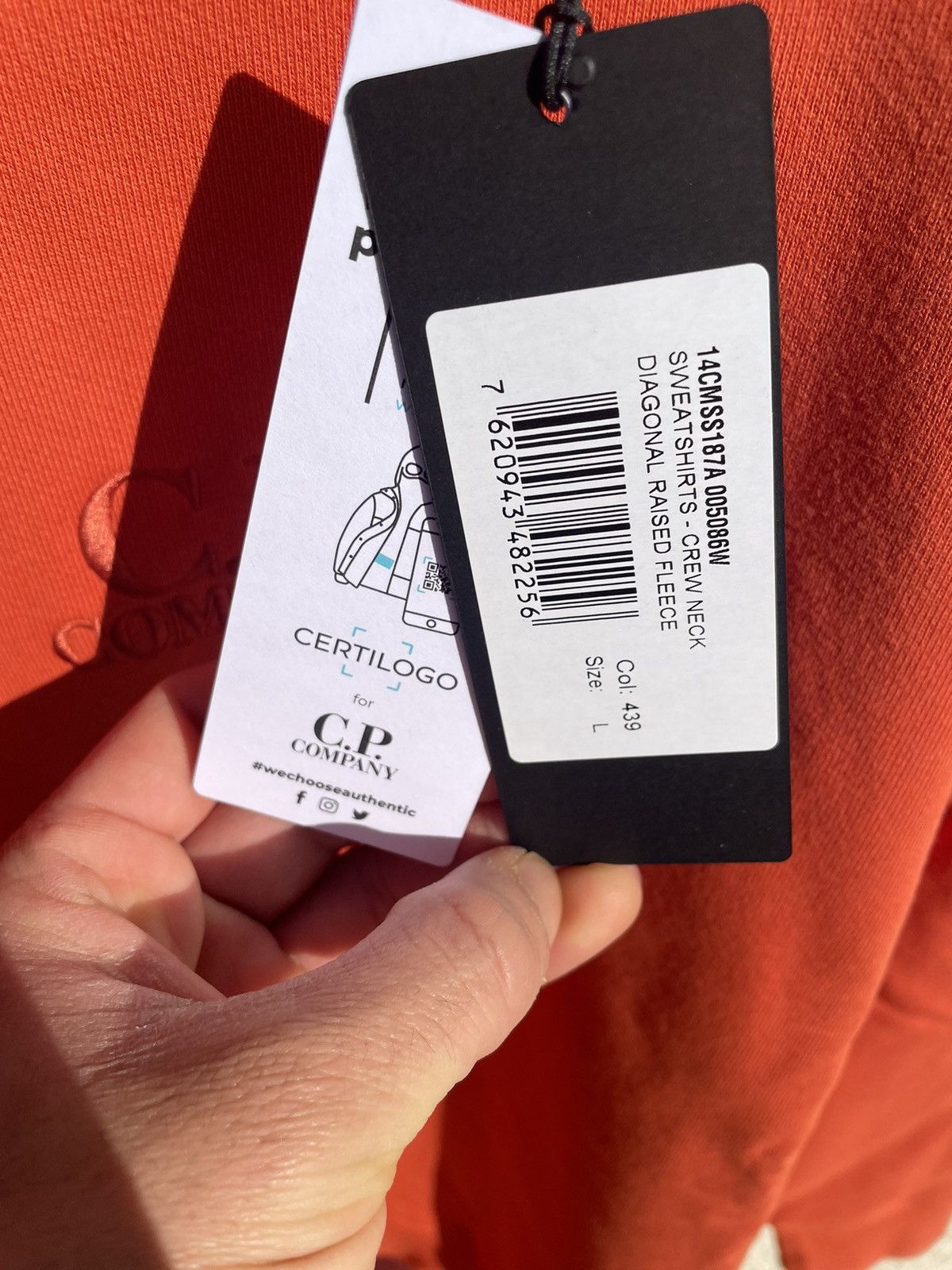 C.P. Company Cp Company orange sweater Size US L / EU 52-54 / 3 - 5 Thumbnail