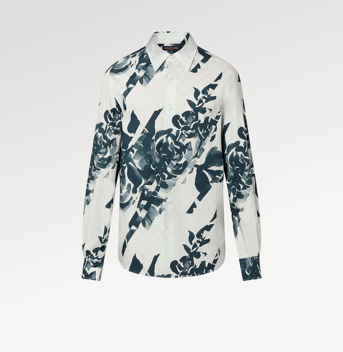 Louis Vuitton Long-Sleeved Printed Cotton Shirt