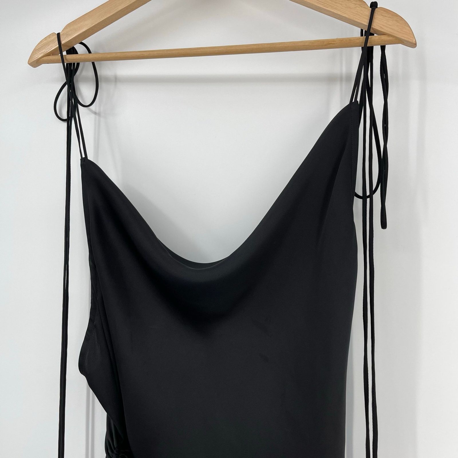 Orseund Iris Orseund Iris | Drawstring Dress in Black Ruched Mini Dress S Size S / US 4 / IT 40 - 7 Thumbnail