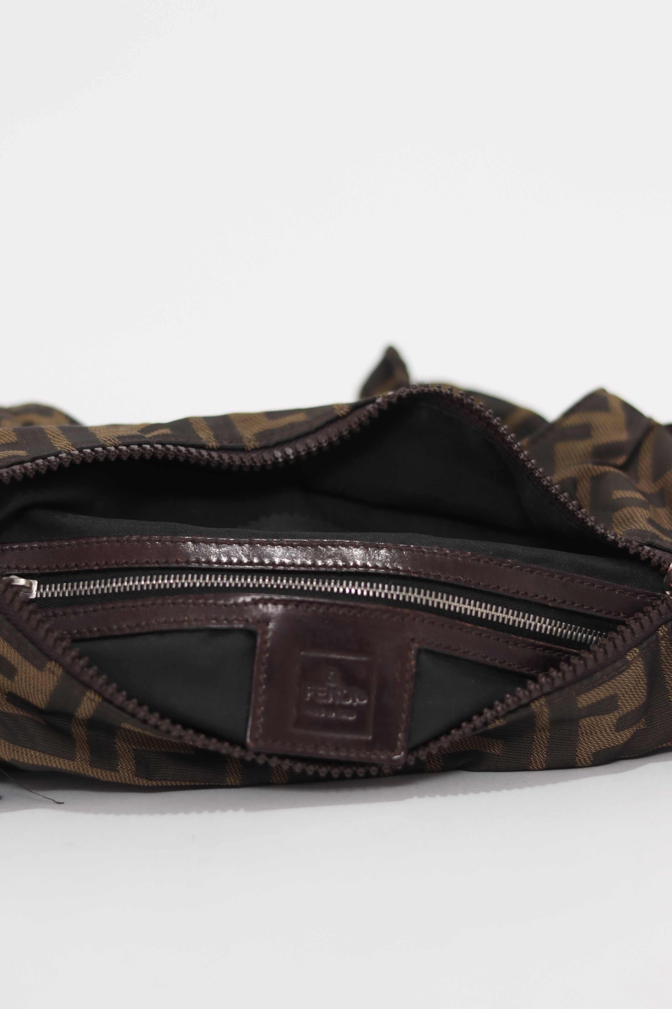 Fendi Fendi Brown/Tobacco Zucca Nylon Flat Messenger Bag Size ONE SIZE - 4 Thumbnail