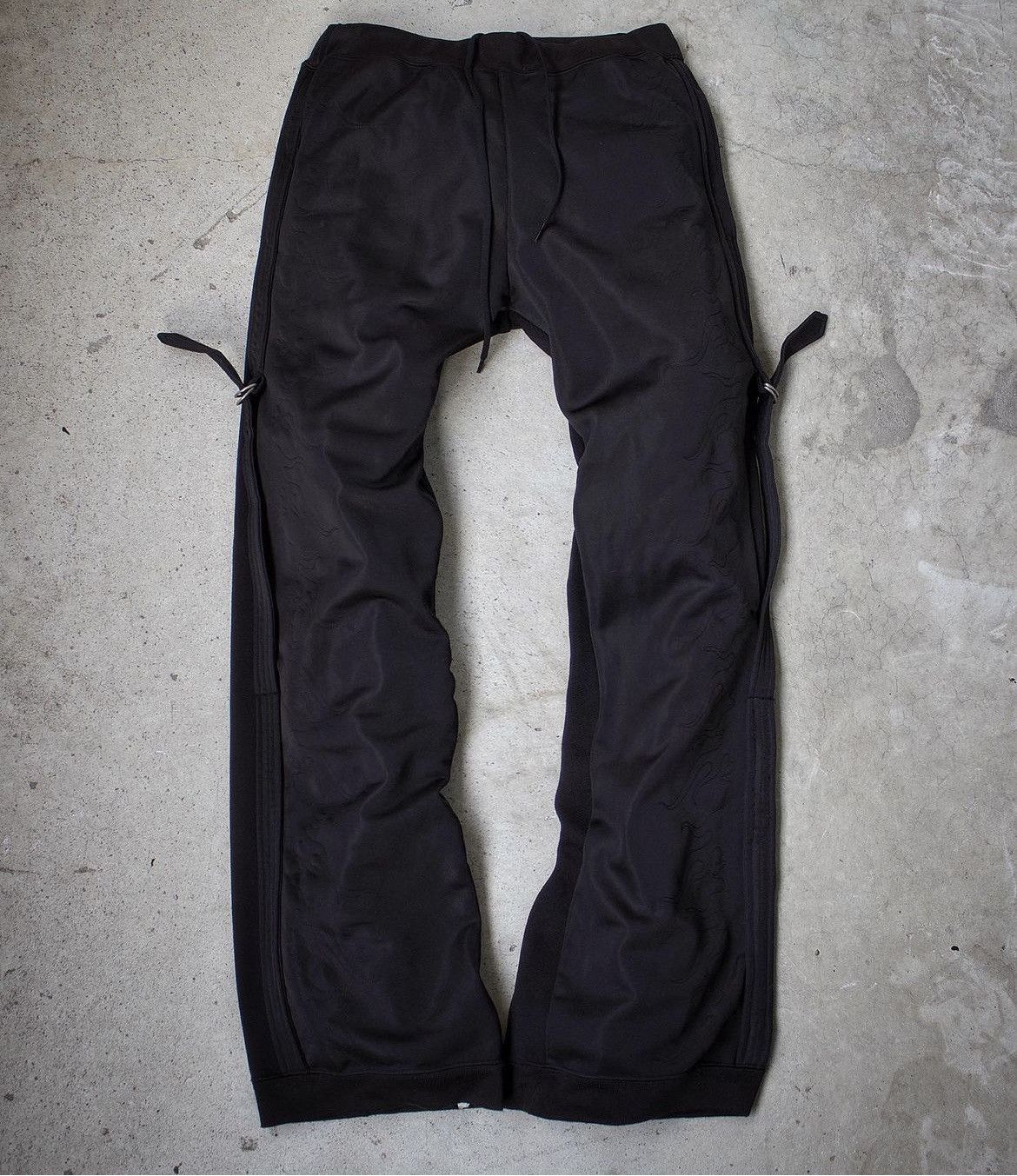 Lad Musician AW02 Bondage Flames Embroidered Pants Size US 30 / EU 46 - 1 Thumbnail