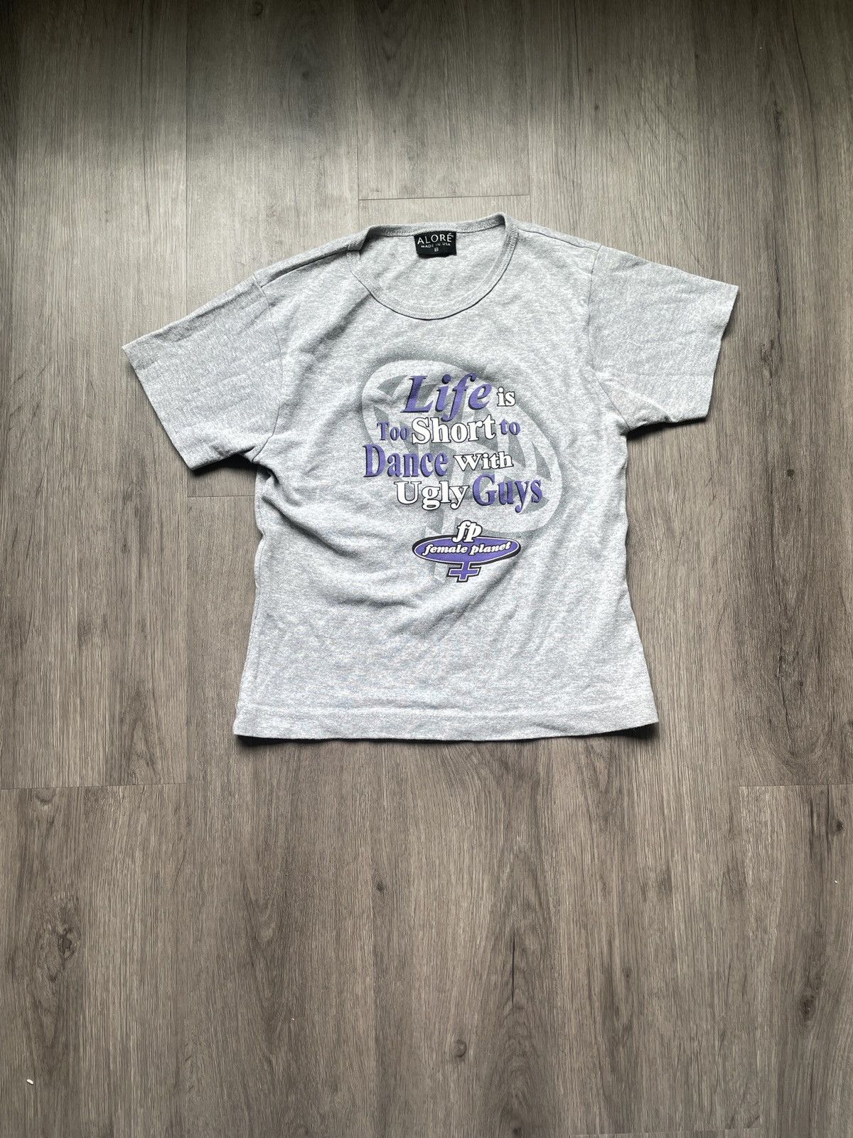 Other Y2K Female Planet “Don’t Dance with Ugly Guys” T-shirt(Sz.M) Size M / US 6-8 / IT 42-44 - 1 Thumbnail