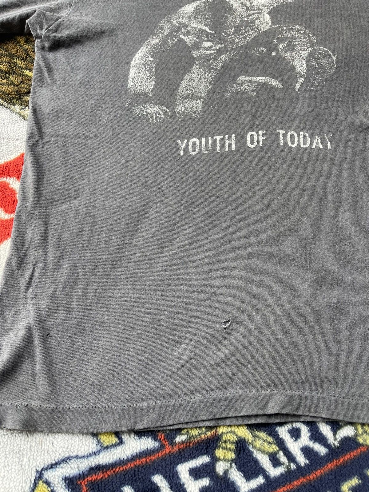 Band Tees Vintage 80's Hardcore Punk Youth Of Today Sun Faded Tee Size US L / EU 52-54 / 3 - 12 Thumbnail