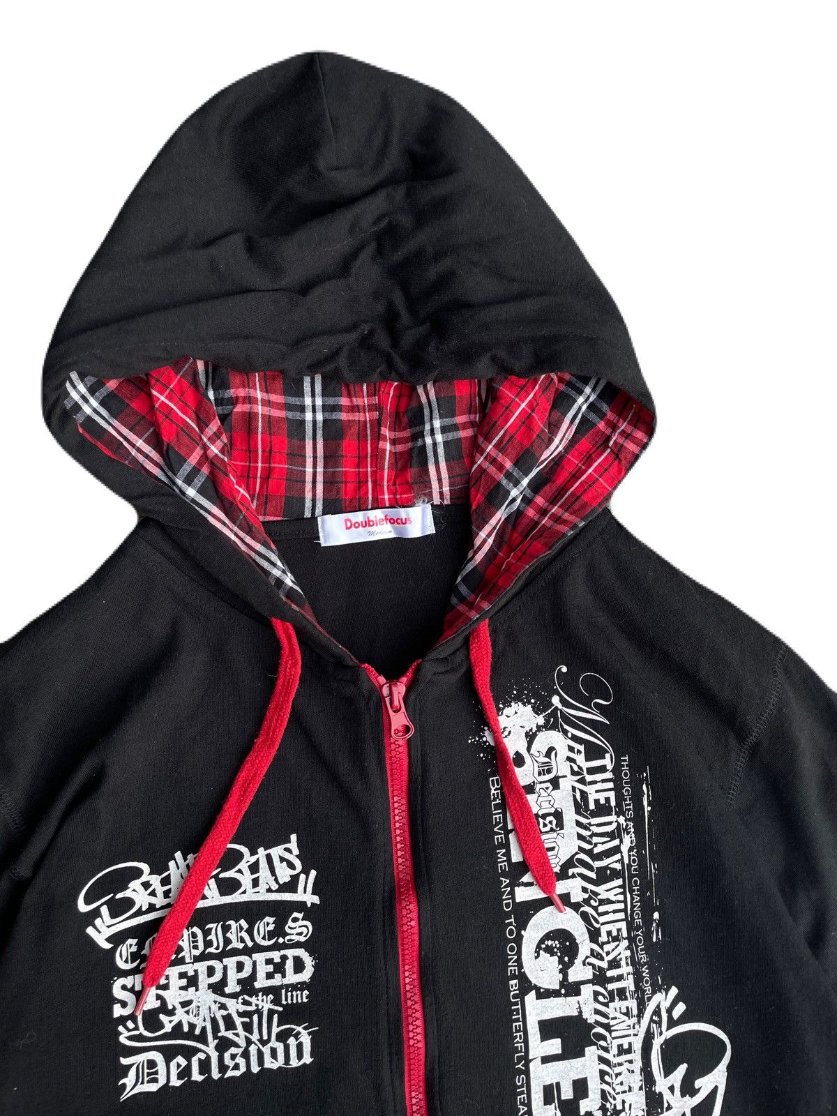 If Six Was Nine 2000s Japanese archive Vkei Poem Zip-Up Short Sleeve Hoodie Size US S / EU 44-46 / 1 - 5 Thumbnail