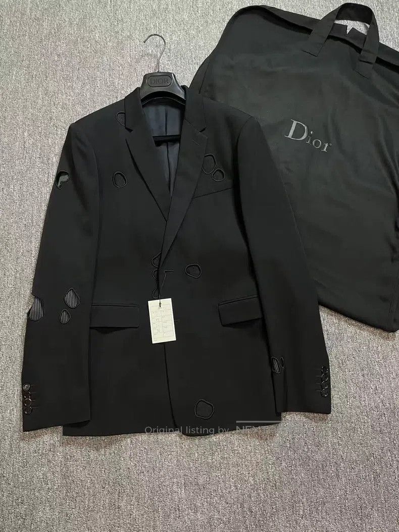 Dior Dior Black Hole Woolen Blazer Size US M / EU 48-50 / 2 - 1 Thumbnail