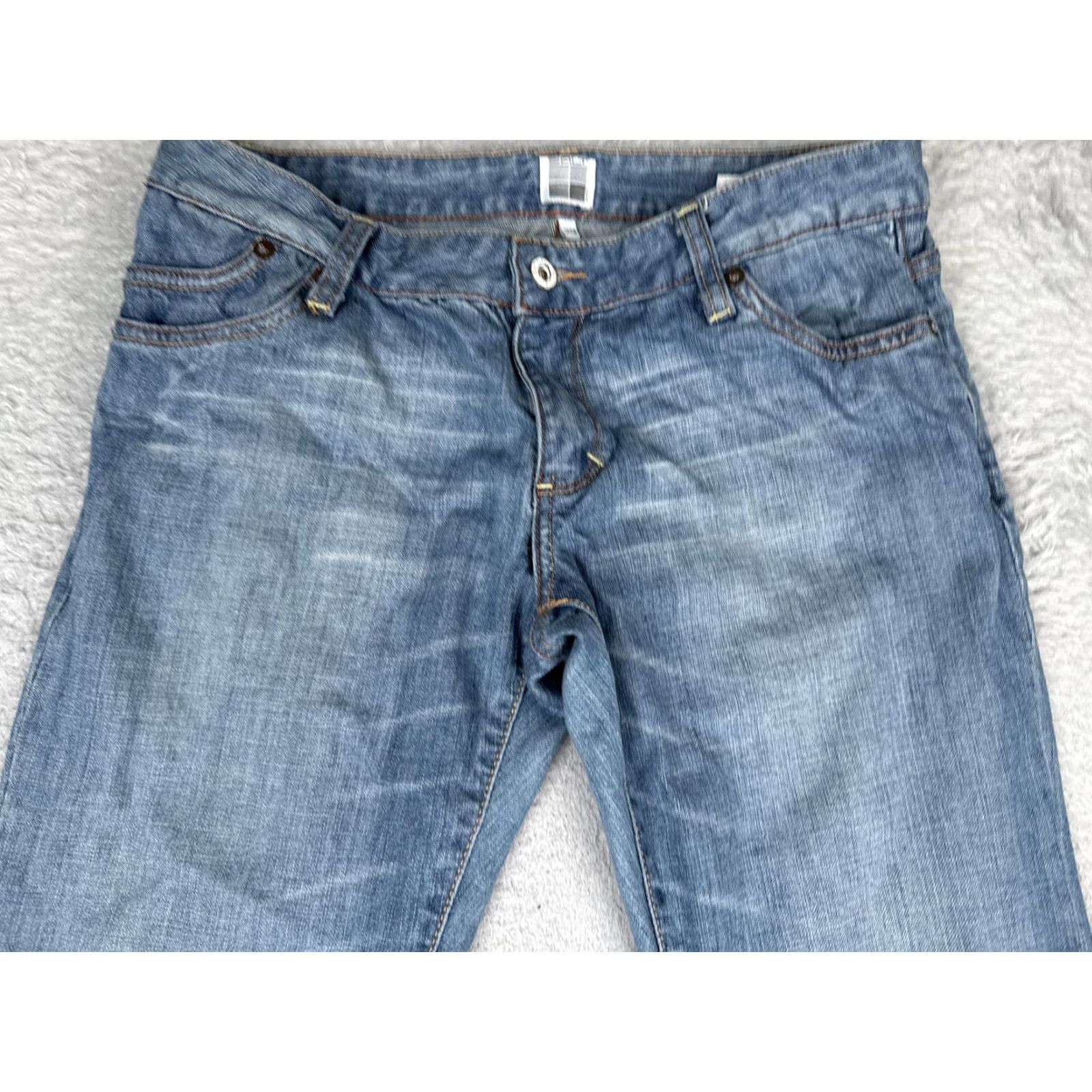 Vintage Salt Broadway Bootcut Jeans Womens 29 Blue Med Wash Mid Rise Stretch Denim Boots 5-Pocket 29x33 Size 29" - 4 Thumbnail